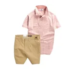 Chỗ sỉ set Bộ Nam - Áo Thun Nam Polo Phối Hoạ Tiết Kẻ Sọc Và Quần Short Kaki Co Giãn Phối Nút Cao Cấp (Có Size 36)