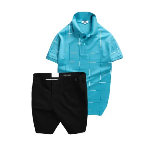 Chỗ sỉ set Bộ Nam - Áo Thun Nam Polo Phối Hoạ Tiết Kẻ Sọc Và Quần Short Kaki Co Giãn Phối Nút Cao Cấp (Có Size 36)
