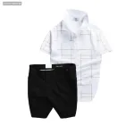 Chỗ sỉ set Bộ Nam - Áo Thun Nam Polo Phối Hoạ Tiết Kẻ Sọc Và Quần Short Kaki Co Giãn Phối Nút Cao Cấp (Có Size 36)