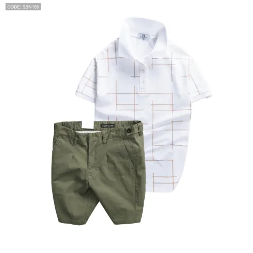 Chỗ sỉ set Bộ Nam - Áo Thun Nam Polo Phối Hoạ Tiết Kẻ Sọc Và Quần Short Kaki Co Giãn Phối Nút Cao Cấp (Có Size 36)