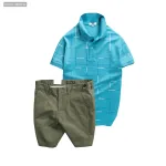 Chỗ sỉ set Bộ Nam - Áo Thun Nam Polo Phối Hoạ Tiết Kẻ Sọc Và Quần Short Kaki Co Giãn Phối Nút Cao Cấp (Có Size 36)