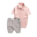 Chỗ sỉ set Bộ Nam - Áo Thun Nam Polo Phối Hoạ Tiết Kẻ Sọc Và Quần Short Kaki Co Giãn Phối Nút Cao Cấp (Có Size 36)