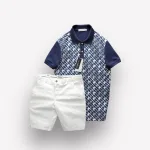 Nguồn hàng sỉ set Bộ Nam Áo Thun Polo Cổ Bẻ Pack Hourse In Chữ HP Phối Quần Short Kaki Rurumen Cao Cấp