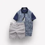 Nguồn hàng sỉ set Bộ Nam Áo Thun Polo Cổ Bẻ Pack Hourse In Chữ HP Phối Quần Short Kaki Rurumen Cao Cấp
