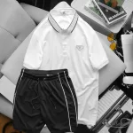 Bộ đồ nam phối tag gồm áo cổ bẻ và quần short SBN059