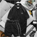 Bộ đồ nam phối tag gồm áo cổ bẻ và quần short SBN059