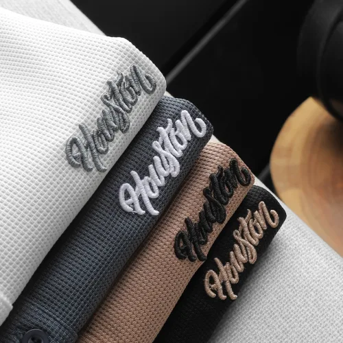 Nơi lấy sỉ set Bộ Nam Quần Short Áo Cổ Bẻ Thêu Logo Houston