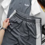 Nơi lấy sỉ set Bộ Nam Quần Short Áo Cổ Bẻ Thêu Logo Houston