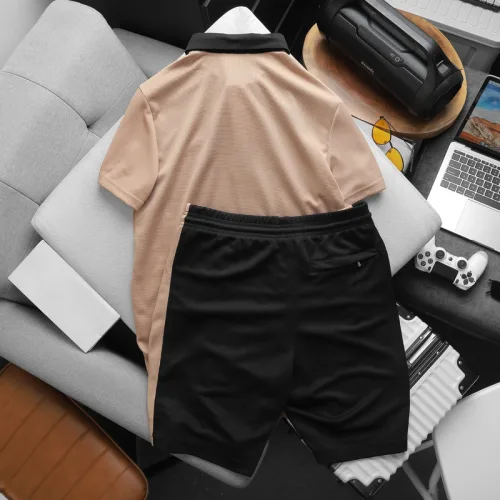 Nơi lấy sỉ set Bộ Nam Quần Short Áo Cổ Bẻ Thêu Logo Houston