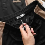 Nơi lấy sỉ set Bộ Nam Quần Short Áo Cổ Bẻ Thêu Logo Houston