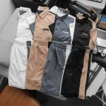 Nơi lấy sỉ set Bộ Nam Quần Short Áo Cổ Bẻ Thêu Logo Houston