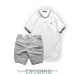 Nơi lấy sỉ set Bộ Nam Quần Short Kaki Hoạ Tiết Phối Áo Thun Polo Cổ Bẻ Thêu Logo Rubik