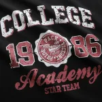 Bộ áo thun nam cổ tròn in College 1986 và quần short thun, size M–XXL