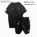 Bộ thể thao nam 52 gồm áo thun ngắn tay và quần short