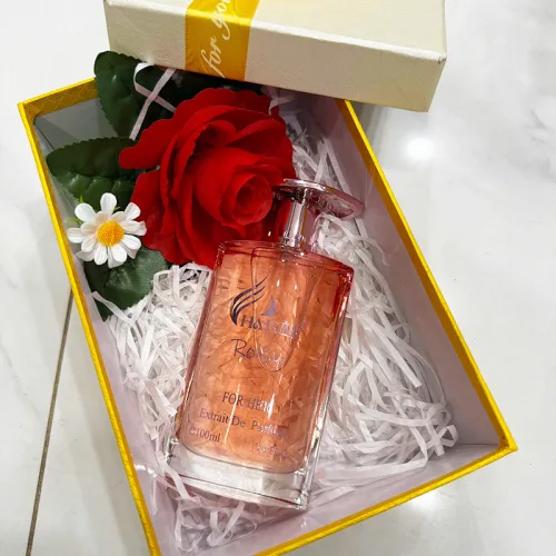 Nơi lấy sỉ set Hộp Quà Tặng Chữ Nhật Lớn Nước Hoa Nữ Charme Roisy 100ml - Hộp Hoa Rơm Nhiều Màu