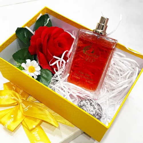 Nguồn hàng sỉ set Hộp Quà Tặng Chữ Nhật Lớn Nước Hoa Nữ Charme Vip 100ml - Hộp Hoa Rơm Nhiều Màu