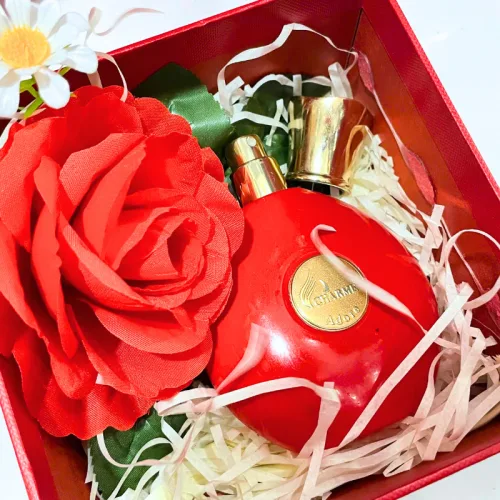 Shop sỉ set Hộp Quà Tặng Nước Hoa Nữ Charme Adore 50ml - Hộp Hoa Rơm Nhiều Màu