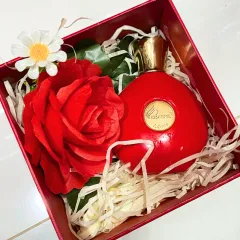 Shop sỉ set Hộp Quà Tặng Nước Hoa Nữ Charme Adore 50ml - Hộp Hoa Rơm Nhiều Màu