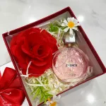 Chỗ sỉ set Hộp Quà Tặng Nước Hoa Nữ Charme Chance Hồng 50ml - Hộp Hoa Rơm Nhiều Màu