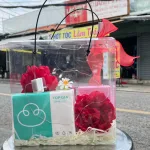 Nguồn hàng sỉ set Hộp Quà Tặng Nước Hoa Nữ Charme Sì 25ml - Túi Trong Vuông Có Đèn Đom Đóm Lót Giấy Rơm Thắt Nơ Xinh Xắn Nhiều Màu