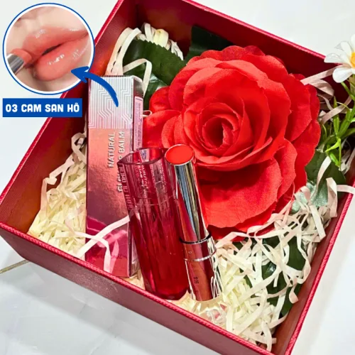 Nguồn hàng sỉ set Hộp Quà Tặng Son Dưỡng Ẩm Môi Hàn Quốc Embisu Natural Glow Lip Balm - Hộp Hoa Rơm Nhiều Màu