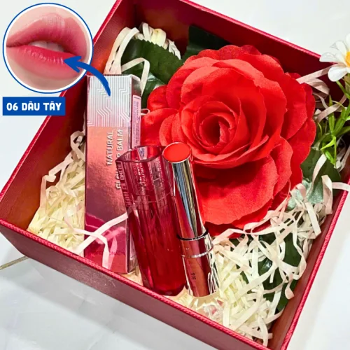 Nguồn hàng sỉ set Hộp Quà Tặng Son Dưỡng Ẩm Môi Hàn Quốc Embisu Natural Glow Lip Balm - Hộp Hoa Rơm Nhiều Màu