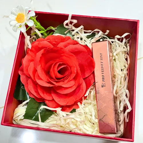 Nơi lấy sỉ set Hộp Quà Tặng Son Môi Kem Nhung Lì Hàn Quốc Embisu Pro Vel Tint 10 Màu - Hộp Hoa Rơm Nhiều Màu