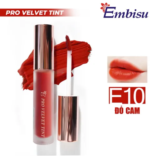 Nơi lấy sỉ set Hộp Quà Tặng Son Môi Kem Nhung Lì Hàn Quốc Embisu Pro Vel Tint 10 Màu - Hộp Hoa Rơm Nhiều Màu