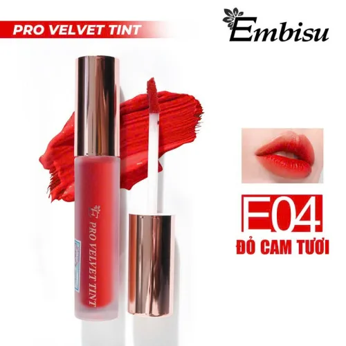 Nơi lấy sỉ set Hộp Quà Tặng Son Môi Kem Nhung Lì Hàn Quốc Embisu Pro Vel Tint 10 Màu - Hộp Hoa Rơm Nhiều Màu