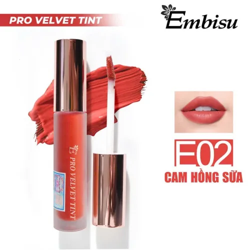 Nơi lấy sỉ set Hộp Quà Tặng Son Môi Kem Nhung Lì Hàn Quốc Embisu Pro Vel Tint 10 Màu - Hộp Hoa Rơm Nhiều Màu