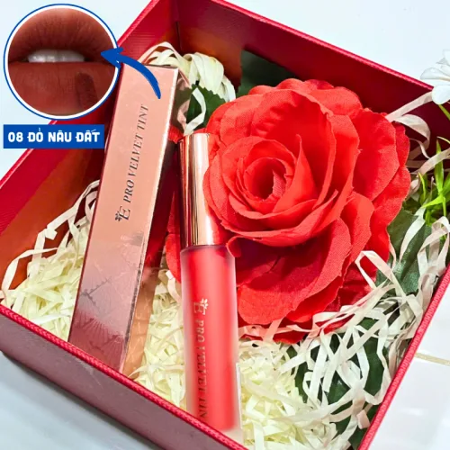 Nơi lấy sỉ set Hộp Quà Tặng Son Môi Kem Nhung Lì Hàn Quốc Embisu Pro Vel Tint 10 Màu - Hộp Hoa Rơm Nhiều Màu