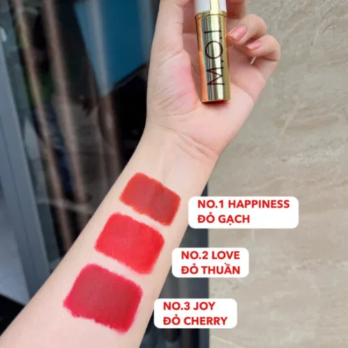 Hộp Quà Son Môi Love M.O.I Màu Vàng, 3 Màu Son