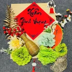 Set Phụ Kiện Mành Tre Vuông Nhiều Mẫu Ráp Sẵn Trang Trí Tết