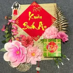 Set Phụ Kiện Mành Tre Vuông Nhiều Mẫu Ráp Sẵn Trang Trí Tết