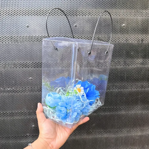 Set Phụ Kiện Giỏ Quà Tặng - Túi Hoa Đom Đóm 4 Hoa Xinh Xắn Nhiều Màu