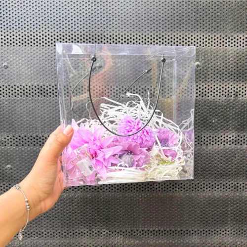 Set Phụ Kiện Giỏ Quà Tặng - Túi Hoa Đom Đóm 4 Hoa Xinh Xắn Nhiều Màu