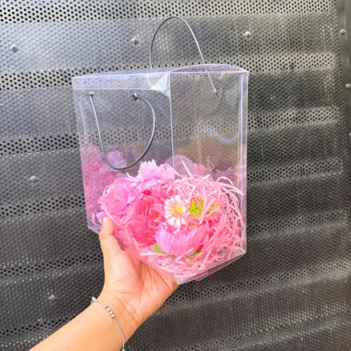 Set Phụ Kiện Giỏ Quà Tặng - Túi Hoa Đom Đóm 4 Hoa Xinh Xắn Nhiều Màu