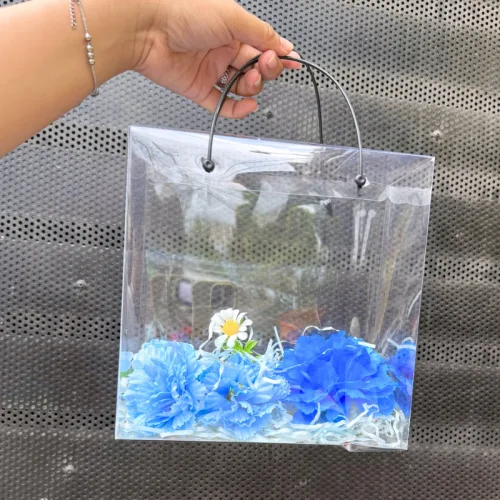 Set Phụ Kiện Giỏ Quà Tặng - Túi Hoa Đom Đóm 4 Hoa Xinh Xắn Nhiều Màu