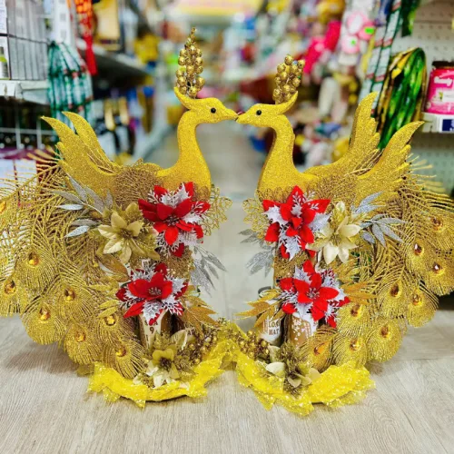 Bộ phụ kiện làm công phượng vàng kim trang trí Tết 2024