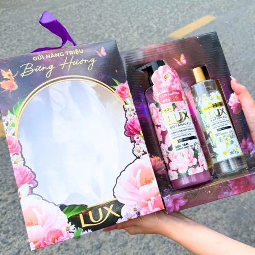 Chỗ sỉ set Quà Sữa Tắm Hương Nước Hoa LUX Botanicals Hoa Hồng Pháp