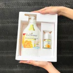 Bộ quà Enchanteur Deluxe màu vàng gồm nước hoa và lăn khử mùi