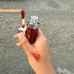 Shop sỉ set Quà Tặng Son Môi Bebe Lip Màu Đỏ Cam - Son Môi Kem Bóng Lì Bebe Lip Chính Hãng - Hộp Chữ Nhật Nhỏ Hoa Rơm Nhiều Màu