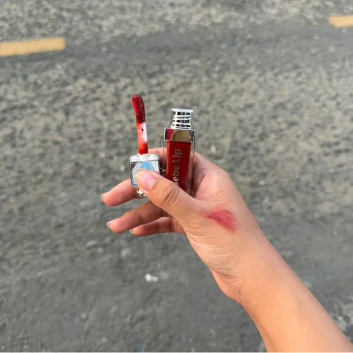 Shop sỉ set Quà Tặng Son Môi Bebe Lip Màu Đỏ Cam - Son Môi Kem Bóng Lì Bebe Lip Chính Hãng - Hộp Chữ Nhật Nhỏ Hoa Rơm Nhiều Màu