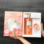 Chuyên sỉ set Quà Tặng Sữa Tắm Enchanteur Naturelle Hương Hoa Hồng & Tẩy Tế Bào Chết Body (Set Màu Cam)