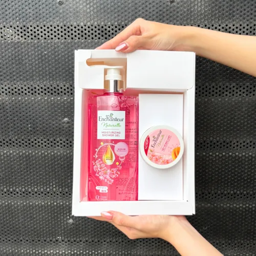 Nguồn hàng sỉ set Quà Tặng Sữa Tắm Enchanteur Naturelle Hương Hoa Iris & Tẩy Tế Bào Chết Body (Set Màu Hồng)