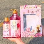 Bộ quà tặng sữa tắm Purité: Rose hoa hồng 850ml và Cherry Blossoms anh đào 250ml