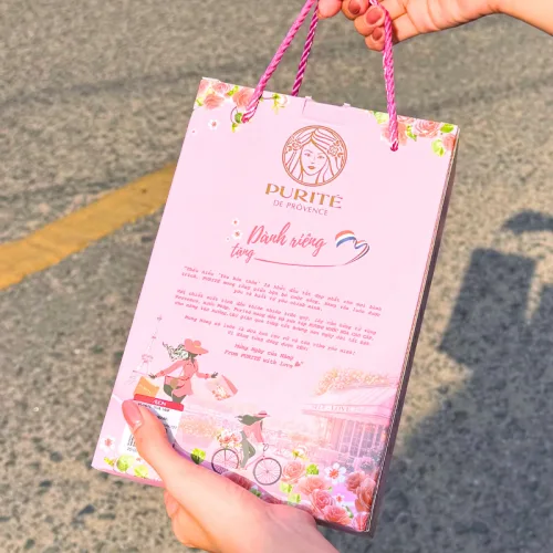 Bộ quà tặng sữa tắm Purité: Rose hoa hồng 850ml và Cherry Blossoms anh đào 250ml