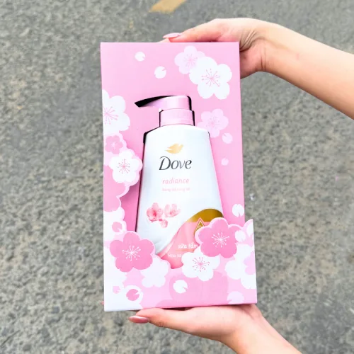 Chuyên sỉ set Quà Tặng Sữa Tắm Serum Dove Pro-Ceramide Radiance Hoa Anh Đào 500ml