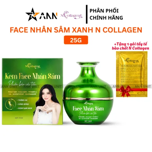Kem Face Nhân Sâm Xanh N Collagen Cải Tiến 25g