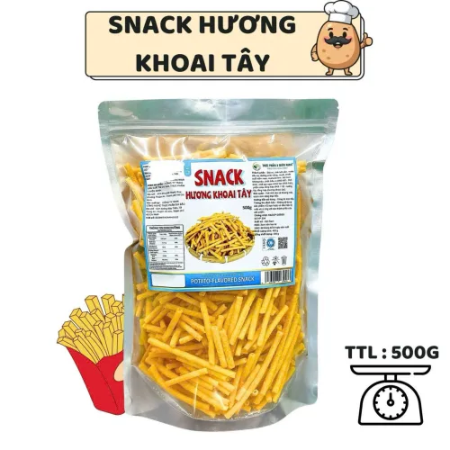 Nguồn hàng sỉ snack Hương Khoai Tây 500g Giòn Ngon Túi Zip